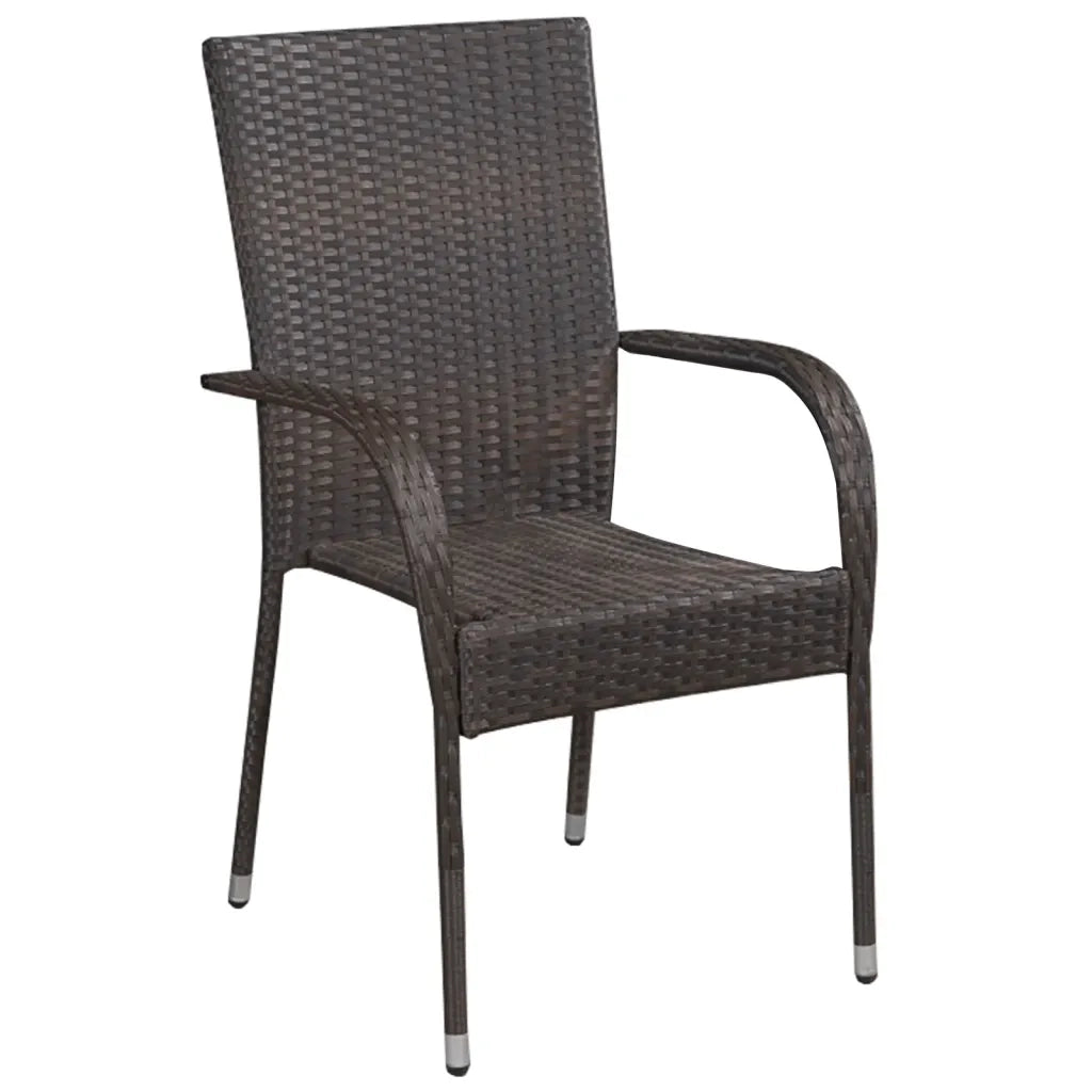 Set Mobili da Pranzo per Giardino 7 pz Marrone 3072130