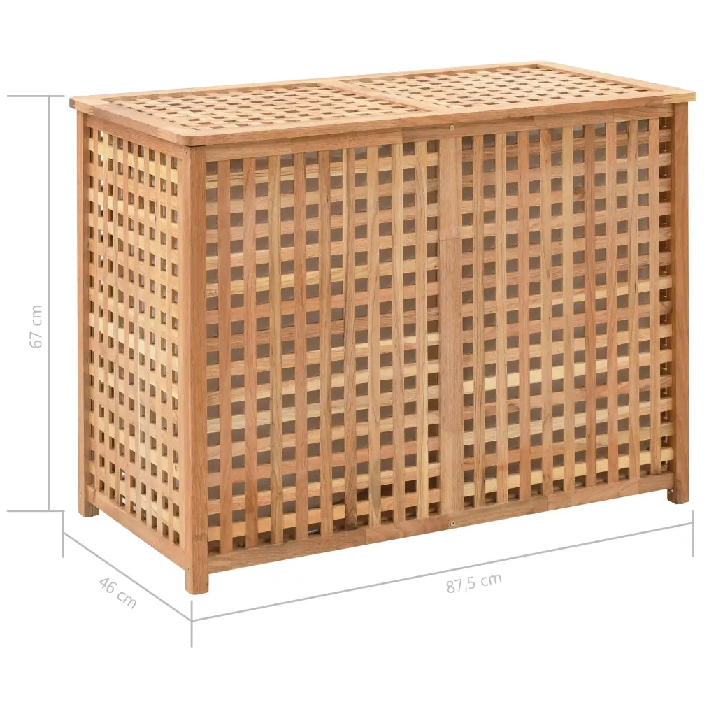 Portabiancheria 87,5x46x67 cm in Legno Massello di Noce 247604