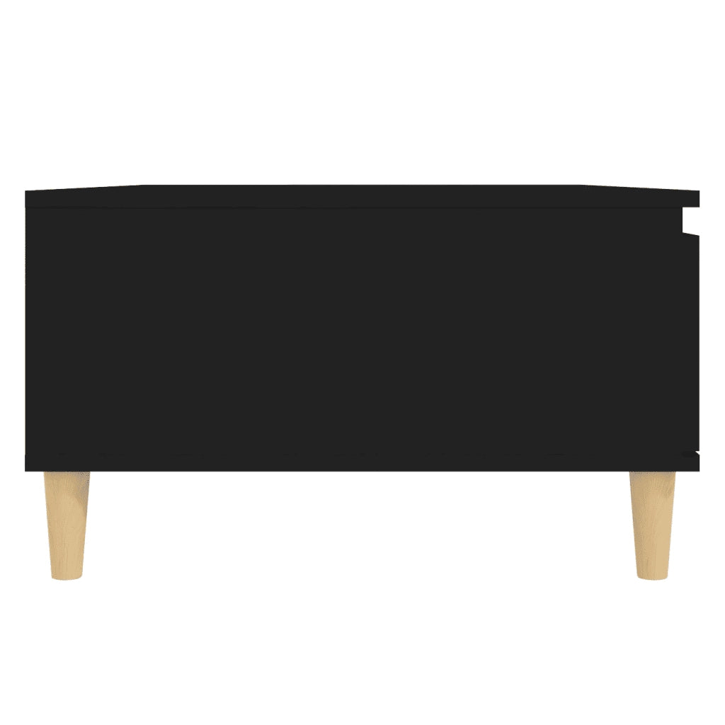Tavolino da Salotto Nero 90x60x35 cm in Legno Multistrato 805996