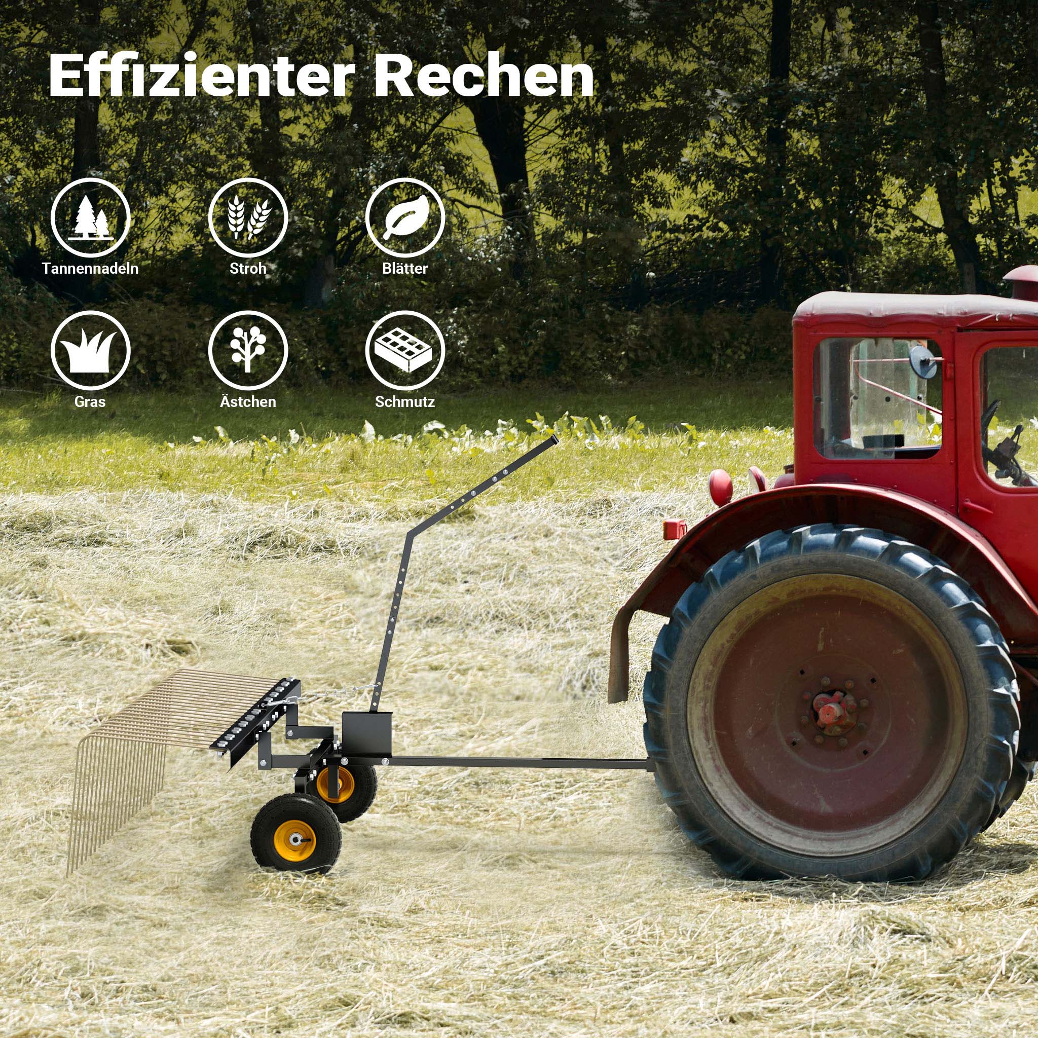 Strigliatore a molle trainato per prato 60" Larghezza di lavoro 148 cm Arieggiatore per trattorini Quad