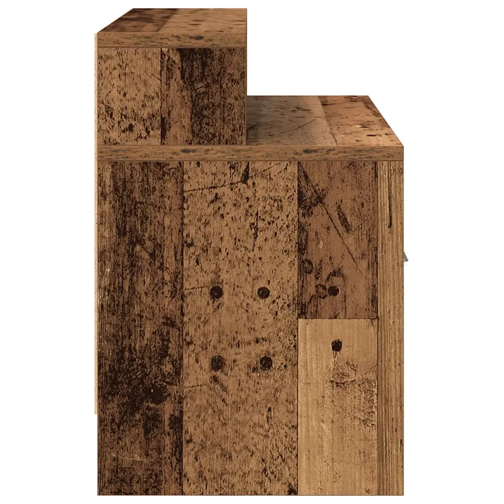 Set di 2 Comodini | Armadio da Notte | Mobiletto da notte con Cassetto in Legno Antico 51x31x47 cm