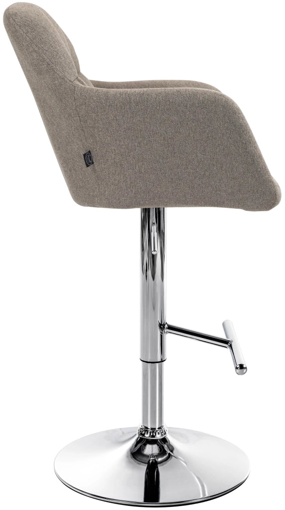 Barhocker Natoma Stoff chrom