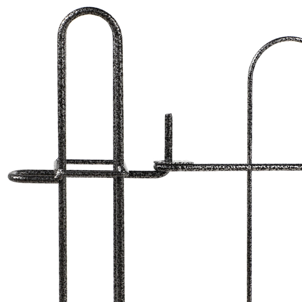 Cancello da giardino KADAX, pannello in metallo per recinzione con pali 93x72cm