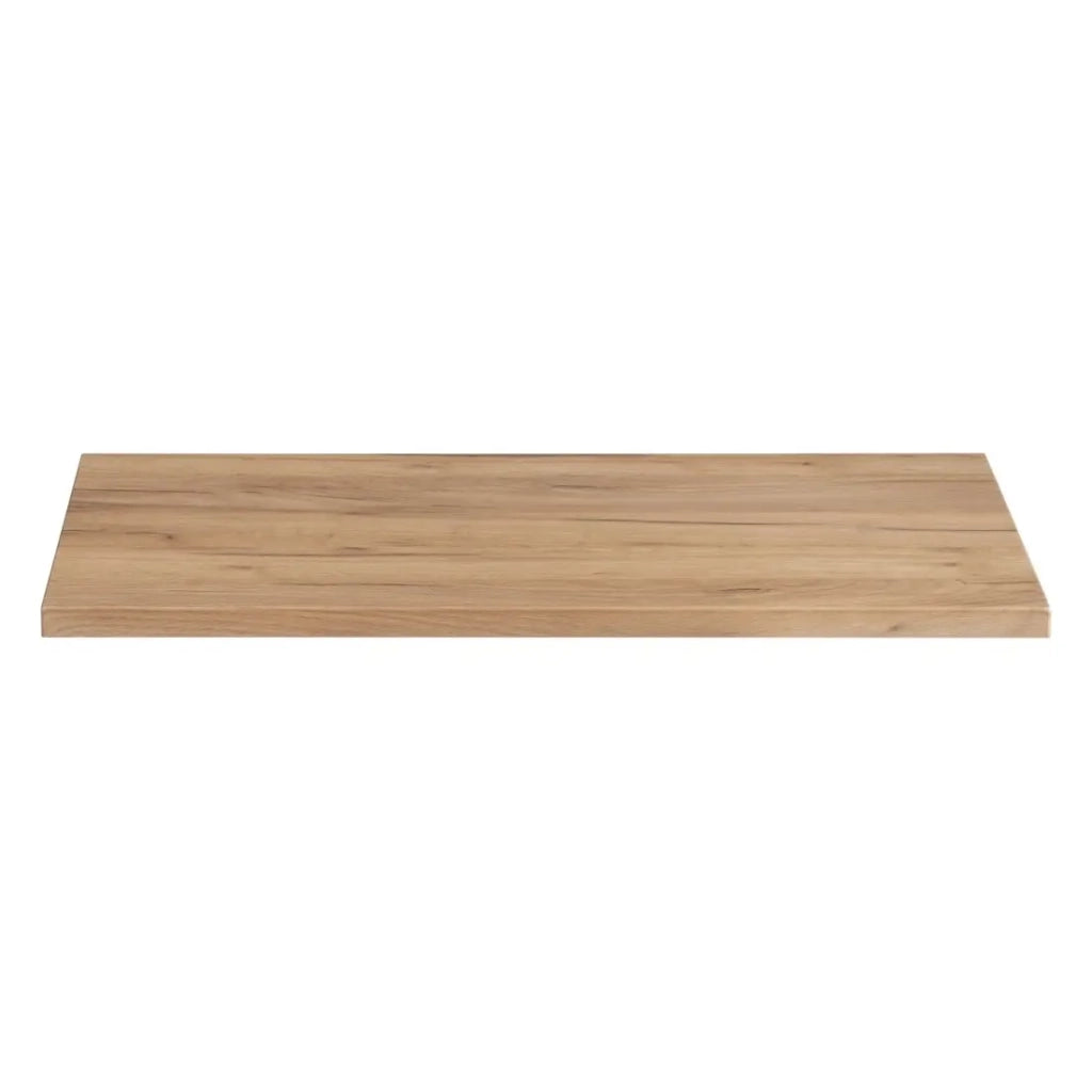 Piano lavabo NALYA 80 cm – Rovere chiaro – Piano in legno per mobile sottolavabo sospeso