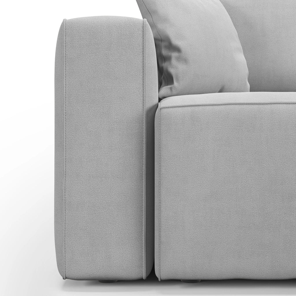 Morfeo Divano 3 sedute tessuto impermeabile 245 cm grigio chiaro