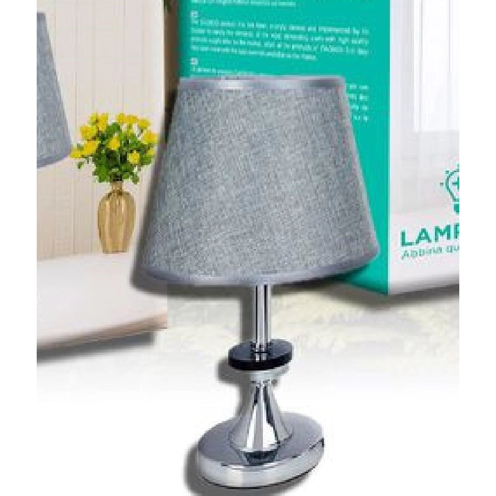 Trade Shop - Lume Lampada Da Tavolo Abat Jour Comodino Comò Arredo Camera Casa Luce Tx-9770 -