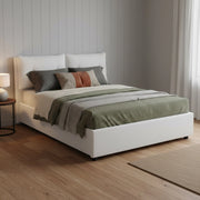 Bacio, Letto Piazza e Mezza Materasso Incluso Made in Italy, Bianco