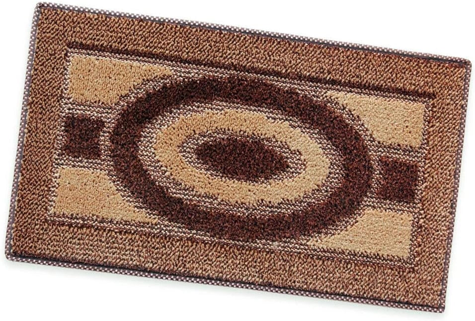 Zerbino Ingresso 40x70 cm Asciugapassi Assorbente Antiscivolo Morbido Made In Italy Marrone