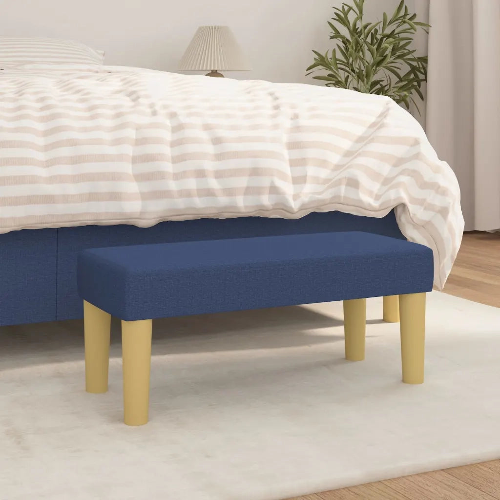 Panca Blu 70x30x30 cm in Tessuto CFW5461211