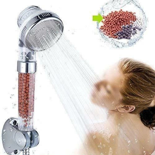 Soffione doccia anticalcare doccetta filtro depuratore ionizzante sali minerali