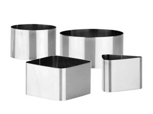 IMPIATTATORE IN ACCIAIO INOX PZ.4 GRANDCHEF- - cm.7,5/10,5 pz.4 - 2 pezzi TESCOMA