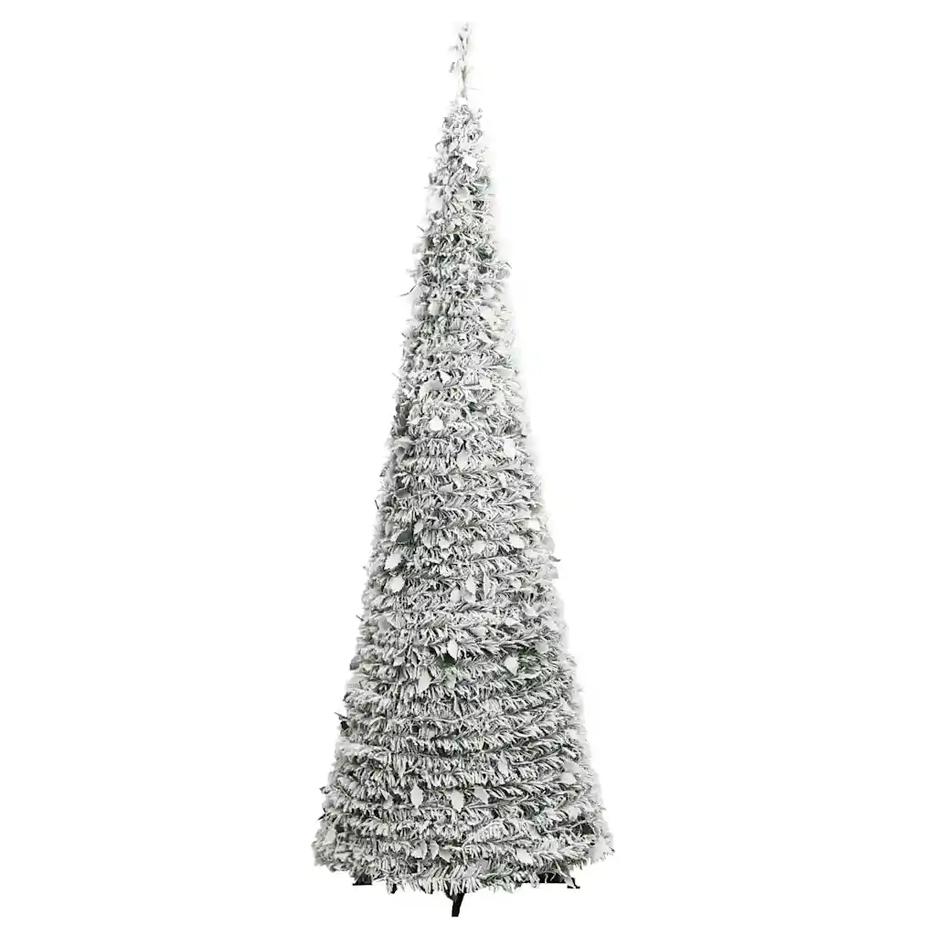 Albero di Natale Artificiale Pop-up Neve Fioccata 200 LED 210cm 357759