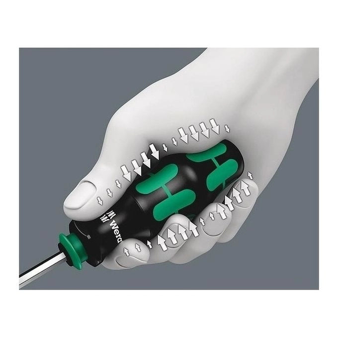 Wera 05073240001 Kraftform Kompakt 28 Set di cacciavite con impugnatura ergonomica e magazzino integrato per 6 punte colore Nero