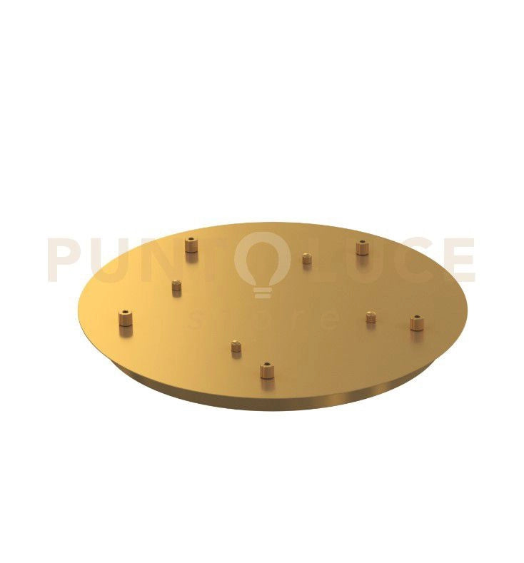 ROSONE IN METALLO D.60CM 5 FORI OTTONE SATINATO