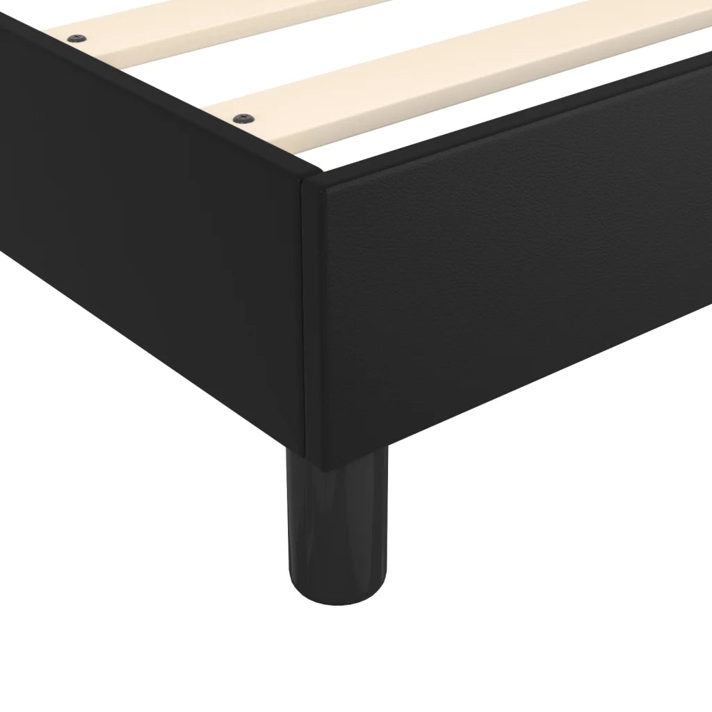 Giroletto Nero 160x200 cm in Similpelle