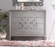 Comò moderno mod gioia in legno di frassino color grigio anticato