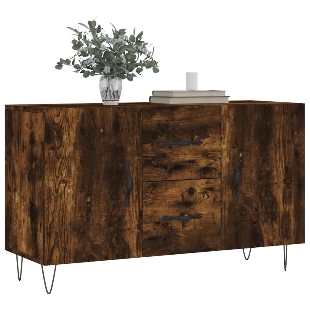 Credenza Rovere Fumo 100x36x60 cm in Legno Multistratocod mxl 128761