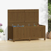 Contenitore da Giardino Ambra 147x68x64 cm Legno Massello Pino 823853