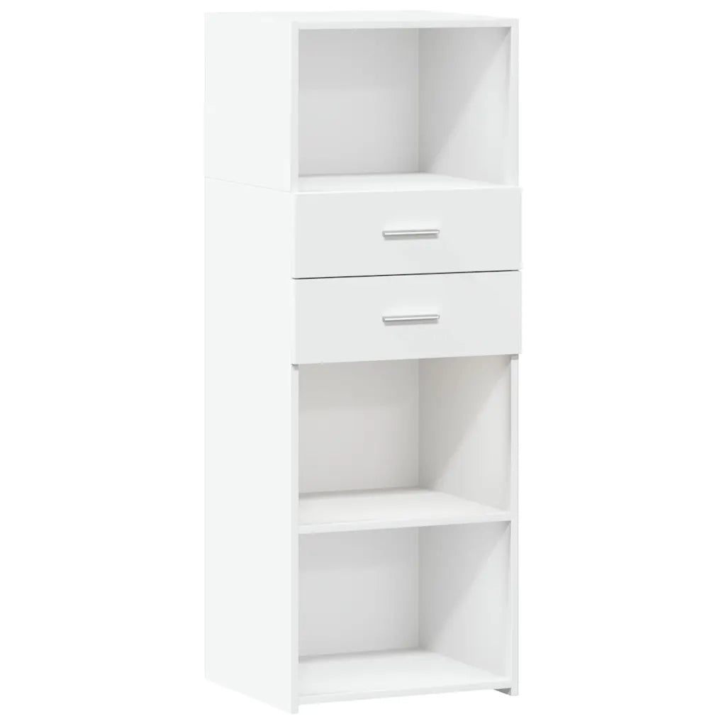 Credenza | Madia | Buffet da pranzo | Armadio da pranzo Bianca 45x42,5x124 cm in Legno Multistrato