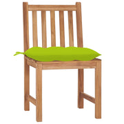 Sedie da Giardino 2 pz con Cuscini in Legno Massello di Teak 3062942