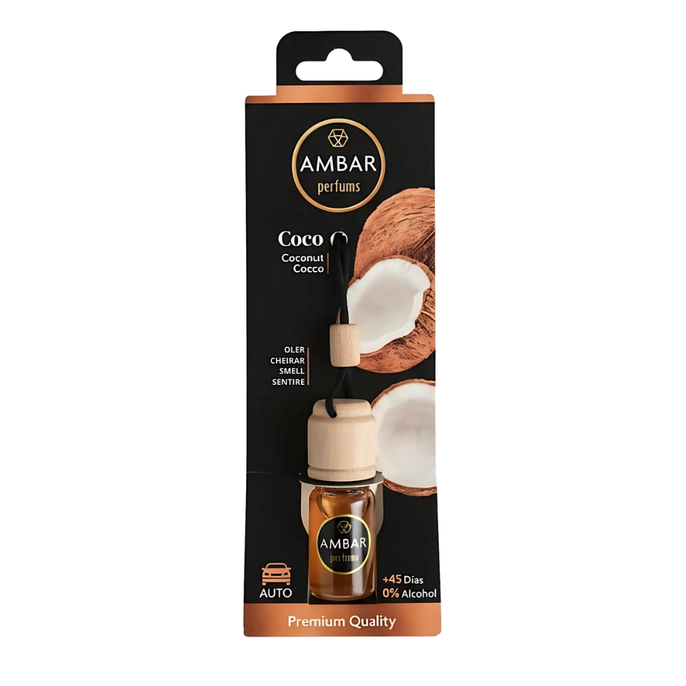 Deodorante auto cocco naturale senza alcol per freschezza duratura