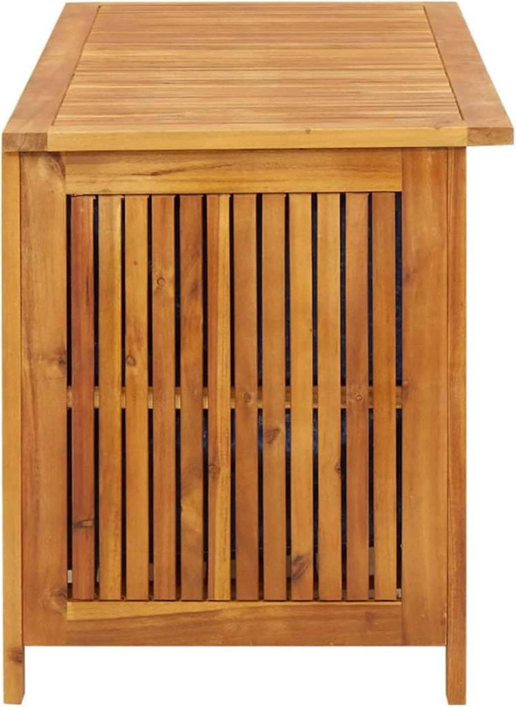 Baule da Esterno Contenitore Esterno Acacia Cassapanca in Legno da Esterno Massello di Acacia-113 x 50 x 58 cm