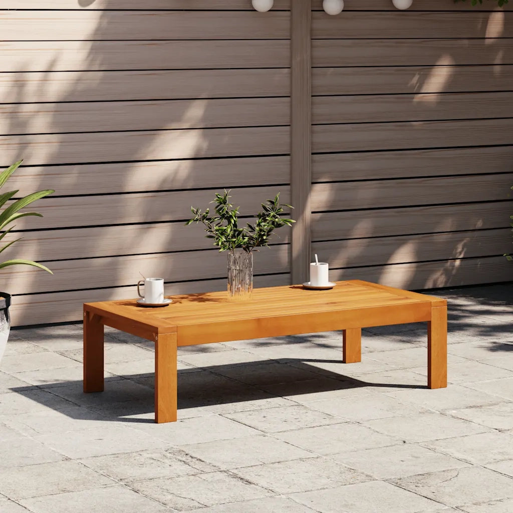 Tavolino da Giardino-Tavolo da Esterno 100x50x27 cm in Legno Massello di Acacia