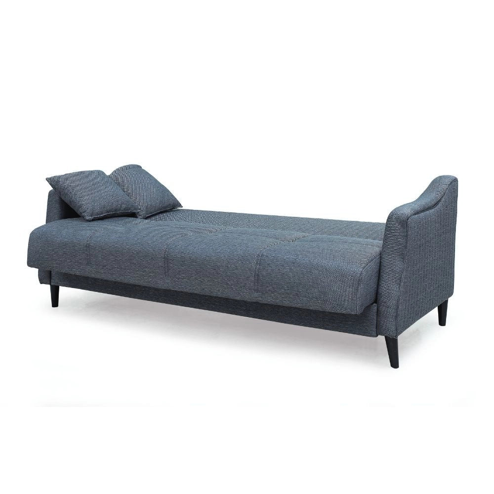 Divano letto contenitore Montana 3 posti colore grigio Mina 10