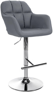 Barhocker Natoma Kunstleder chrom