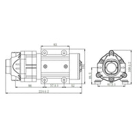 Pompa booster 600 GPD (2300l/giorno) 108W Pompa di spinta per sistemi a osmosi inversa