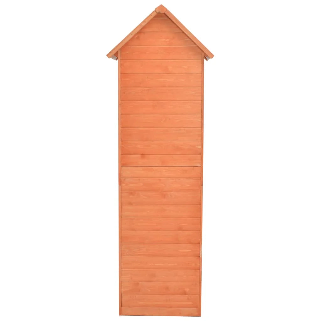 Casetta da giardino cabina ripostiglio casetta da esterno robusta casetta per attrezzi 71 x 60 x 213 cm legno marrone 02_0022178
