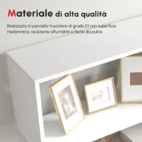 Scaffale Alto con 6 Ripiani, Libreria Scaffalatura in Legno Design Moderno, Bianco 80 × 23 × 192cm