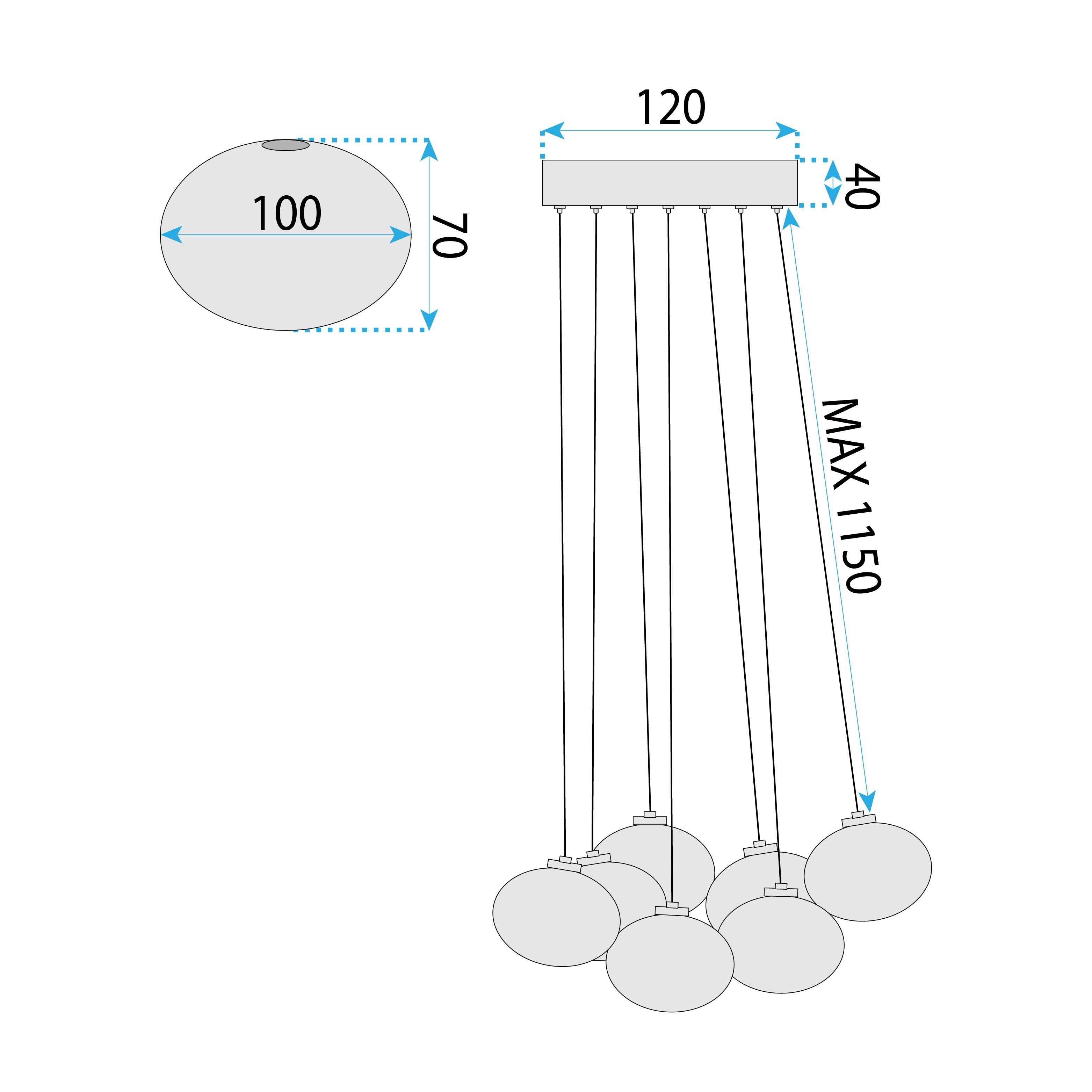 Lampada Ms021-7cp Chrome