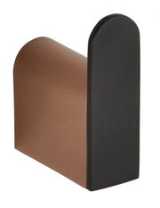 GALLA gancio da parete in ottone nero e oro 6 x4,6 x2 cm