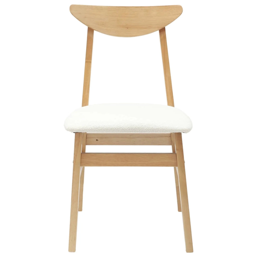 Sedie da pranzo 2 pcs Naturale 42 x 47.5 x 81 cm