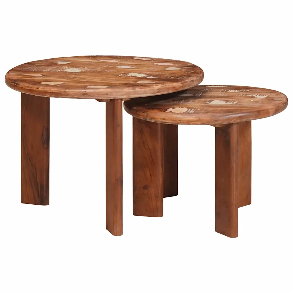 Tavoli da Caffè Nido 2 pcs Multicolore Legno massello riciclato 4104649