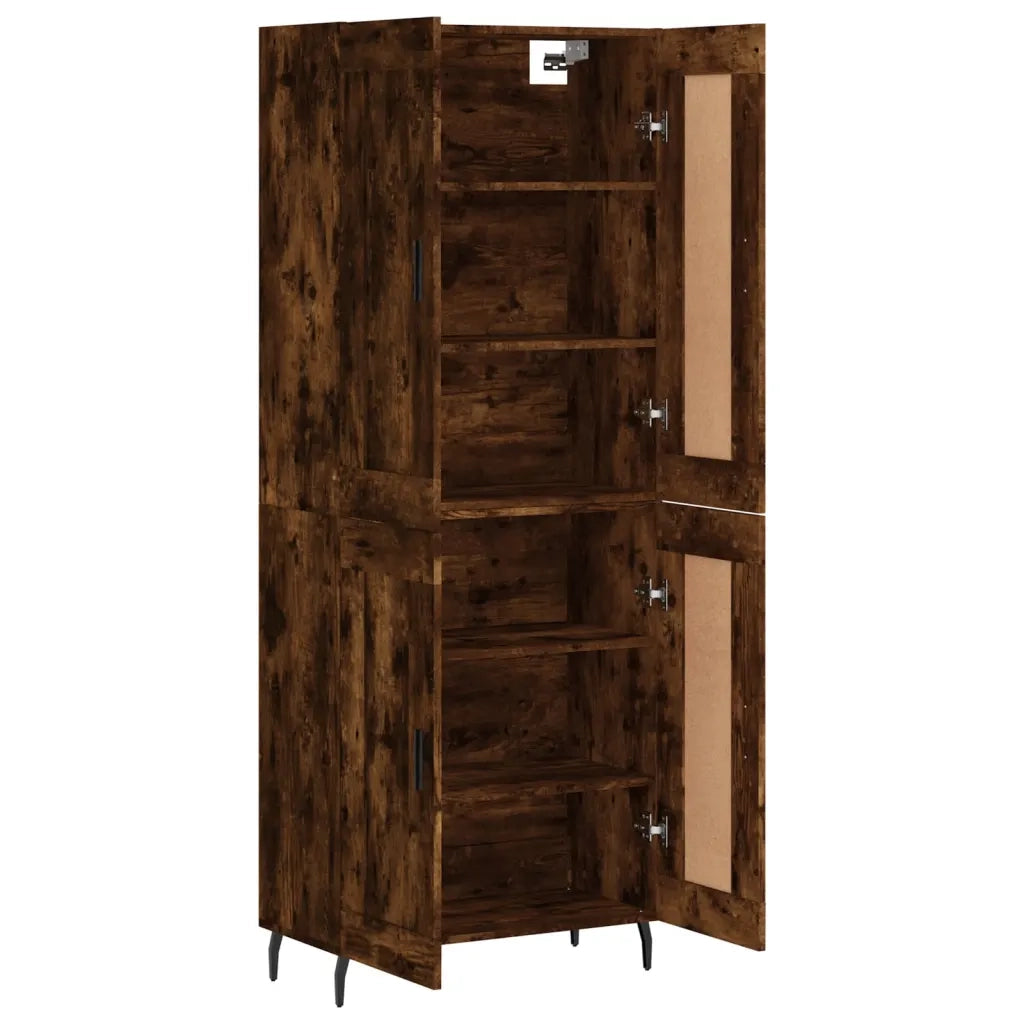 Credenza Rovere Fumo  69,5x34x180 cm in Legno Multistrato 3199702