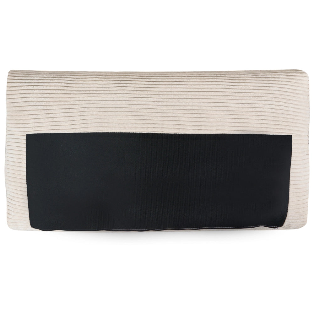 Divano angolare a sinistra Tappezzeria in corda jumbo beige chiaro Gambe in legno Elegante