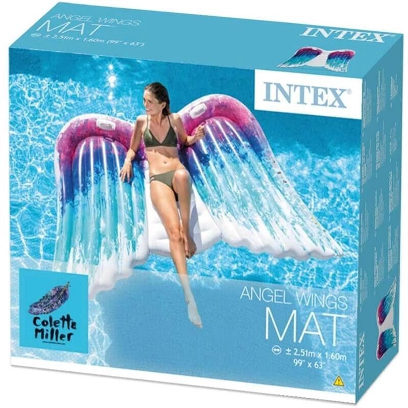 INTEX ANGEL MATERASSINO GALLEGGIANTE A FORMA DI ALI 251 X 160 CM