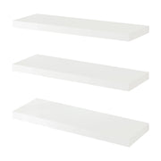 Set di 3 mensole da parete moderno mobile contenitore 60 x 20 x 4 cm bianco 03_0009780