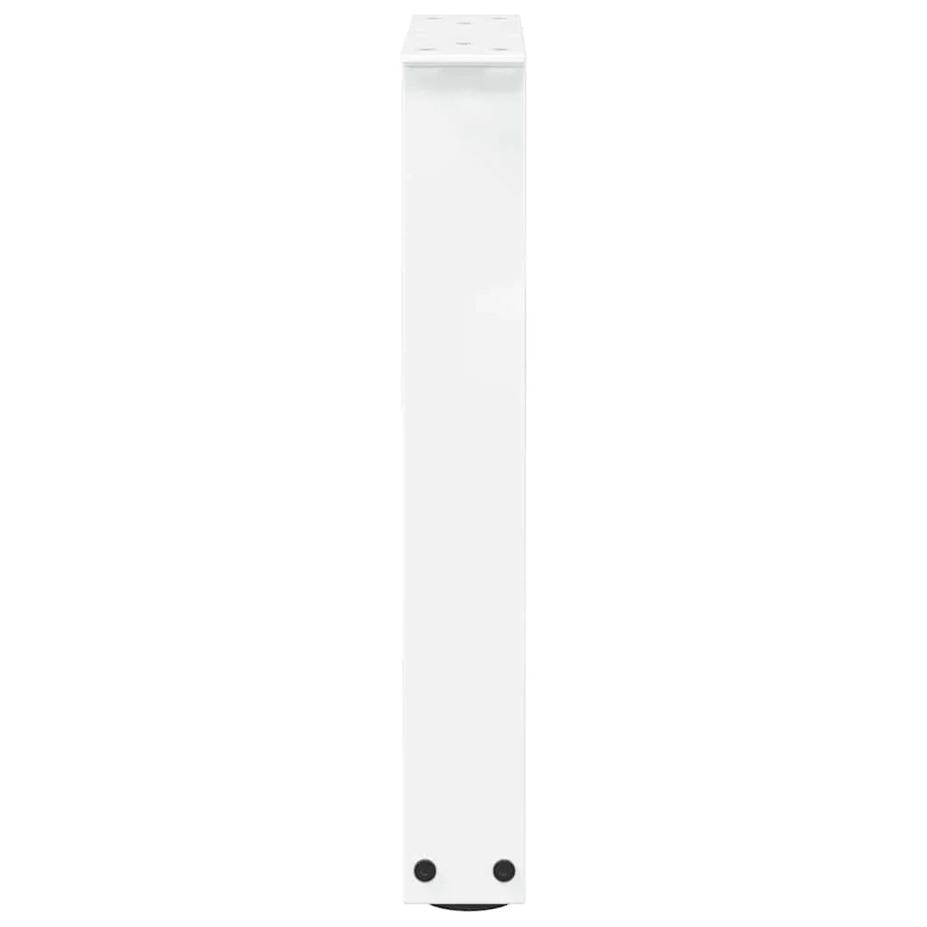 Set di 2 gambe per tavolino da caffè a V con piedini regolabili 38 x 43 cm acciaio bianco 02_0056913