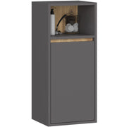 Mobile bagno sospeso VAMI Grigio Grafite, Rovere Artisan 35 cm 1 anta 35x30x80 cm