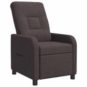 Poltrona reclinabile Marrone Scuro Tessuto 42035025