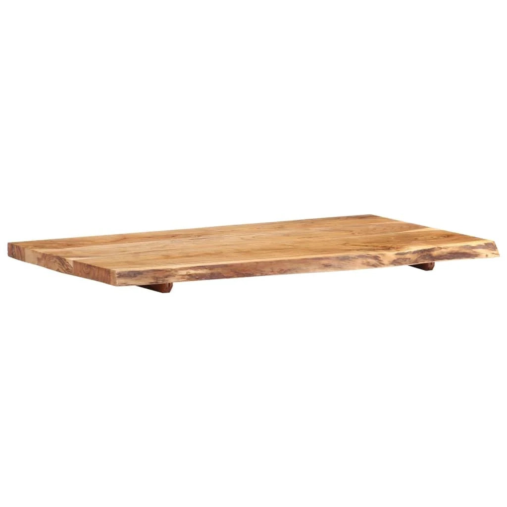 Piano lavabo in acacia mensola sospesa mensola per lavabo piano lavabo 100 x 55 cm 02_0003419