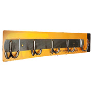 Trade Shop - Attaccapanni Appendi Abiti Asciugamani Parete Ottone Antico 5 Posti Doppio -