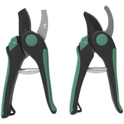 Set di attrezzi da giardino, 2 pezzi, attrezzi da giardino in metallo, attrezzi da giardinaggio con cesoie bypass e cesoie a incudine, set da