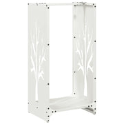 Rastrelliera per Legna da Ardere Bianca 40x30x80 cm CFW5401736