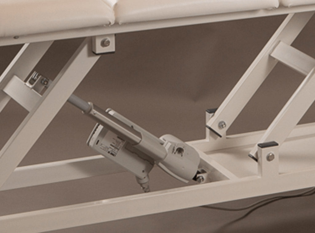 Lettino da Massaggio Fisioterapia Elettrico 4 Sezioni 190x65x55/85cm Benotti Ascot Bianco