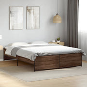 Giroletto Rovere Marrone 160x200cm in Legno Multistrato Metallo 3279881
