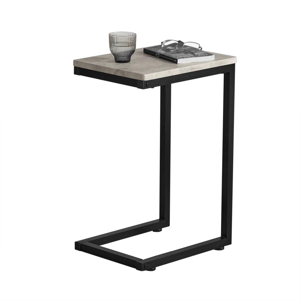 Tavolino Consolle Tavolino da Divano Supporto Tavolino Forma-C Grigio FBT44-HG